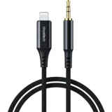 AUX007 KABEL ZA LIGHTNING / MINI JACK 3,5MM 1M ZA IPHONE - ČRN, (21980636)