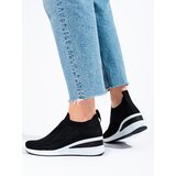 SHELOVET wedge sneakers black Cene