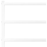 Metalni okvir kreveta uzglavlje i podnožje bijeli 120x200 cm | shoptok.hr