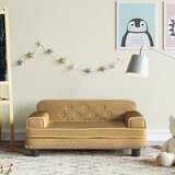 vidaXL Dječja fotelja smeđa 70 x 45 x 30 cm baršunasta Cijene