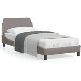 vidaXL Okvir za krevet s uzglavljem smeđesivi 90x200 cm od tkanine Cijene