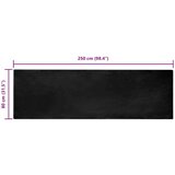 vidaXL Faux Rabbit Fur Rug Crna 80 x 250 cm Poliester | shoptok.hr