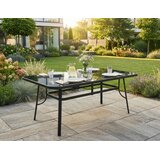Alberg Baštenski sto 150 × 95 × 72 cm kaljeno staklo - metalna konstrukcija ( KLK2642 ) Cene