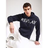 Replay Sweater majica noćno plava / bijela | shoptok.hr