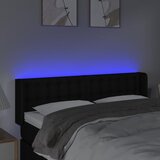  LED uzglavlje crno 147x16x78/88 cm od tkanine | shoptok.hr