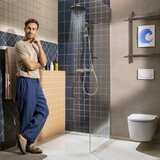 Hansgrohe 28078000 Activera S 240 EcoSmart 1jet stenska termostatska armatura s tuš setom | Shoptok.si