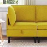 SOFA s pohranom Žuta Baršun | shoptok.hr