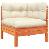  6-dijelni set vrtnih sofa s jastucima voštano smeđi od borovine | shoptok.hr