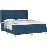 Krevet s opruga kutije s jastukom Plava 200 x 180 cm tkanina | shoptok.hr