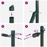  Stup za ogradu 26 pcs Zelena 3,2 x 3,2 x 200 cm | shoptok.hr