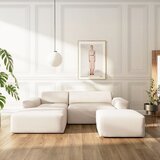 Rodier Bež žameten tabure Villet – | Shoptok.si