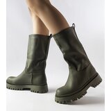 Gemre Green matte boots Hollie | Shoptok.si