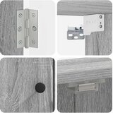 Kabinet za mete BREDA Siva Sonoma 52,5 x 10,5 x 53,5 cm | shoptok.hr