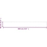 Balkonsko platno belo 90x800 cm 100 % poliestrski oxford | Shoptok.si