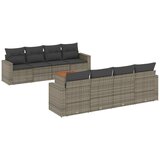 Maison Chic Seti vrtnega pohištva - Vrtna garnitura - Vrtni pohištvo set 9-delna z blazinami siv poli ratan, (21798601) | Shoptok.si