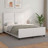  Okvir za krevet s uzglavljem bijeli 140x200 cm od umjetne kože | shoptok.hr