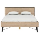 Tvilum Bračni krevet u dekoru hrasta s podnicom 140x200 cm u prirodnoj boji Ry – | shoptok.hr