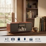 Elementa retro bluetooth radio 6681BT/B Slike
