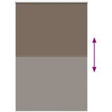 Rolo zavjesa za zamračivanje boje kave 150x210 cm Širina tkanine 146,6 cm Poliester | Shoptok.si
