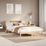  s regalom za knjige bez madraca 135x190 cm od borovine | shoptok.hr