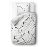 Butter Kings Bijela posteljina za krevet za jednu osobu od pamučnog satena 135x200 cm Mountain Climbing - | shoptok.hr
