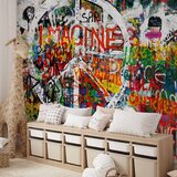  Foto tapeta - Hippie Graffiti 450x315 Vodootporna | shoptok.hr