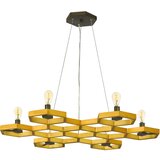 Elstead Lighting Elstead Moxie Stropni lestenec s 6 lučmi, zlat, E14, (22098258) | Shoptok.si