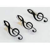 AGIFTY C 1064 Clip g-clef black 7cm - kopča  AGIFTY C 1064 Clip g-clef black 7cm - kopča Slike