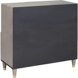  Kreveta Siva i zlatna 80 x 33 x 75 cm Čvrsto drvo manga | shoptok.hr