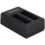 Polnilec za baterijo GoPro Fusion, MicroUSB, dvojni