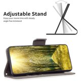 INORCO Denarnica iz PU usnja, enobarvna teksturirana torbica za telefon s stojalom, odporna na udarce, za Realme C55, (22033467) | Shoptok.si