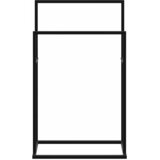Samostojeći stalak za ručnike crni 48 x 24 x 78,5 cm željezni | Eponuda.ba