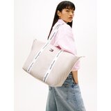 Tommy Jeans Nakupovalna torba 'ESS' kit / črna / bela | Shoptok.si