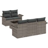  Sjedeća garnitura za vrt 6 pcs Siva Poli ratan | shoptok.hr