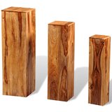 Furnova Stojalo za rože 3 kosi trden palisander rjava, (21920200) | Shoptok.si