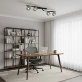  Plafonsko svetlo NATON 4xE14/10W/230V crno/zadimljeno | Eponuda.com