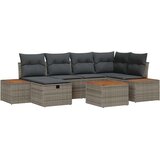  Sjedeća garnitura za vrt 7 pcs Siva 55 x 62 x 69 cm Poli ratan | shoptok.hr