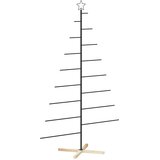  Metalno božićno drvce sa stalkom KUOPIO 210 cm Čelik Crna | shoptok.hr