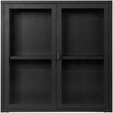 House Nordic Črna kovinska stenska vitrina 80x80 cm Brisbane – | Shoptok.si