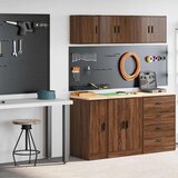 vidaXL Garažne omare 2 kosa rjavi hrast inženirski les | Shoptok.si