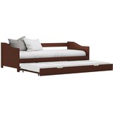  Okvir za krevet na razvlačenje od borovine tamnosmeđi 90x200 cm | shoptok.hr