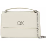 Calvin Klein Ročna torba Re-Lock Ew Conv Crossbody K60K611084 Dk Ecru PC4