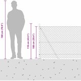  Ograde od lanca s betonskom podlogom 10 x 1 m Zelena Mreža | shoptok.hr