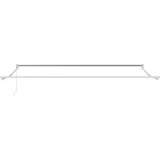 Tenda na ručno uvlačenje bordo 400 x 300 cm | shoptok.hr