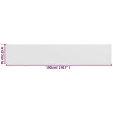 Balkonski zastor bijeli 90 x 500 cm HDPE | shoptok.hr