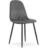 Brandless Stol ASTI - temno siv žamet x 4, (22030633) | Shoptok.si