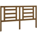 Maison Chic posteljno vzglavje - vzglavna omarica - nočna omarica medeno rjavo 156x4x100 cm trdna borovina, (21707124) | Shoptok.si