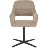 MID.YOU NASLANJAČ, les, kovina, tekstil rjavosiva | Shoptok.si