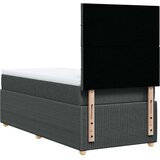 vidaXL Krevet s oprugama i madracem tamnosivi 90 x 190 cm od tkanine | shoptok.hr