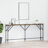 vidaXL Konzolna miza Stari les 180x23x75 cm Obdelan les | Shoptok.si